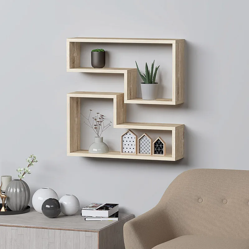 Emyona Wall Shelf - Dark Brown