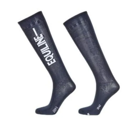 Equiline Unisex Long Socks Codrec Navy