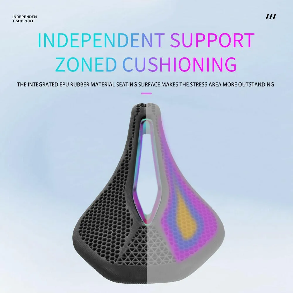 ESLNF Bicycle Breathable Beehive Bionic Structure Cushion Ultralight Shock Absorbing Bike Safety Cushion Seat Riding Accessories