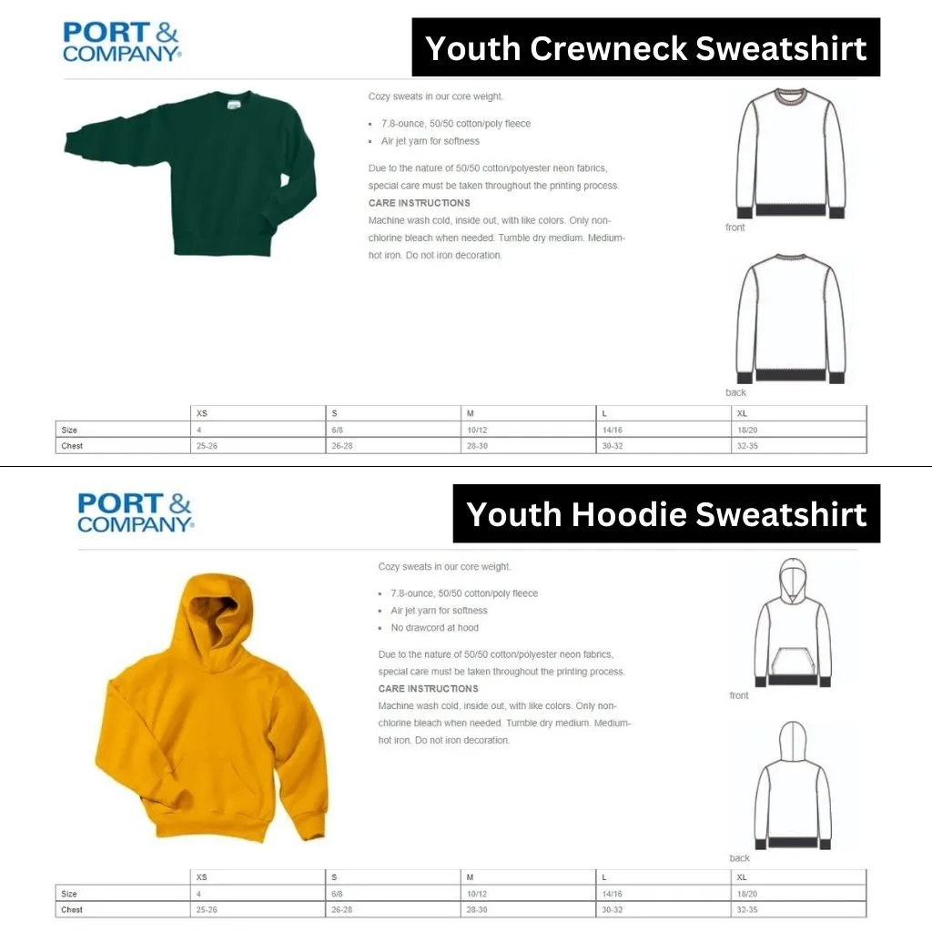 FZ United Boys Lacrosse Colorful Boxed Design On Adult and Youth Tees And Sweatshirts