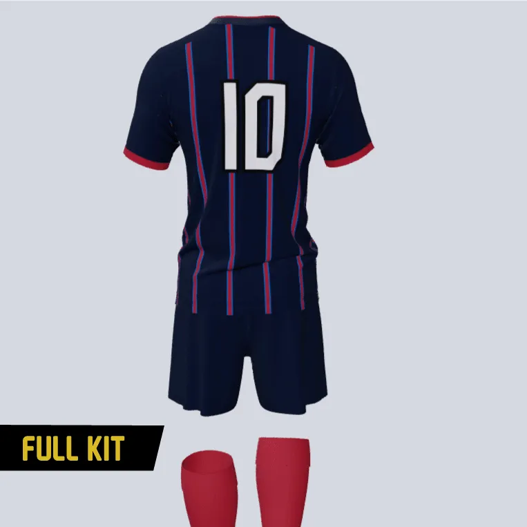 Gear Thin Striped Custom Soccer Uniform Kit