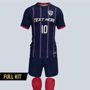 Gear Thin Striped Custom Soccer Uniform Kit