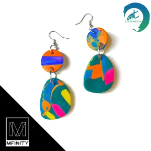 Jungle Palette Clay Earrings