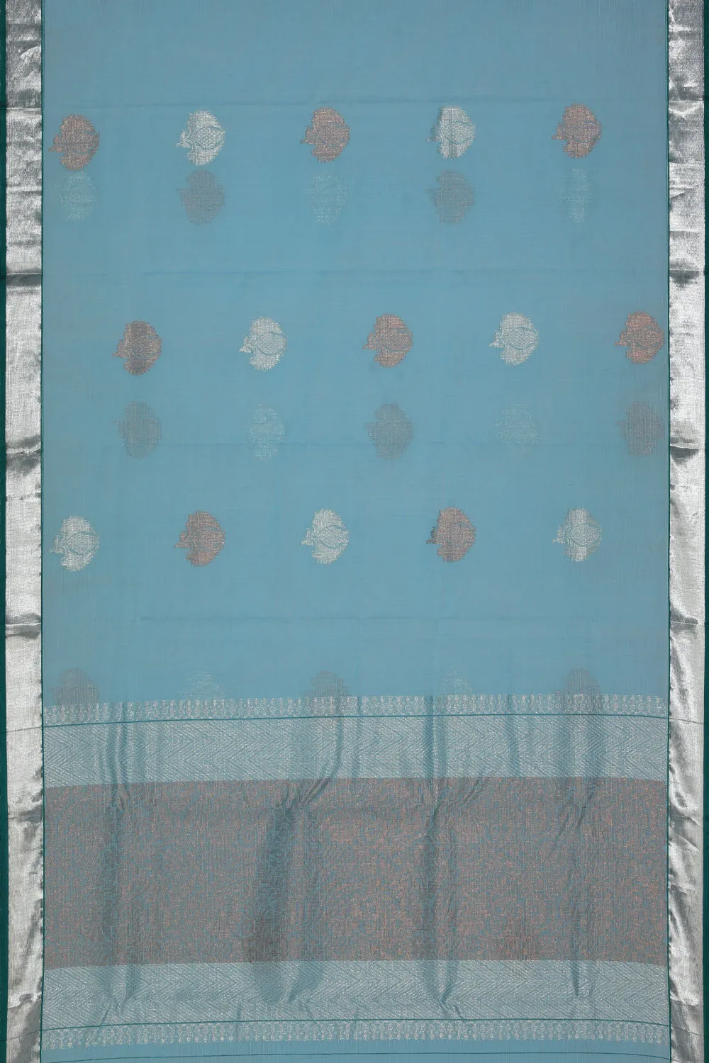 Kota Aqua-Blue Saree
