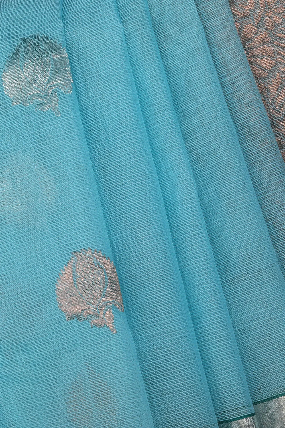 Kota Aqua-Blue Saree