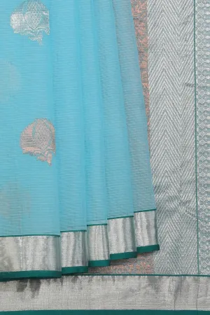 Kota Aqua-Blue Saree