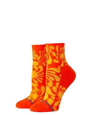 Lauryn Alvarez Quarter Socks in Orange