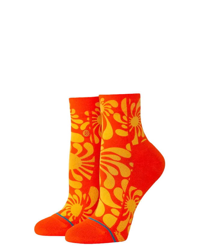 Lauryn Alvarez Quarter Socks in Orange