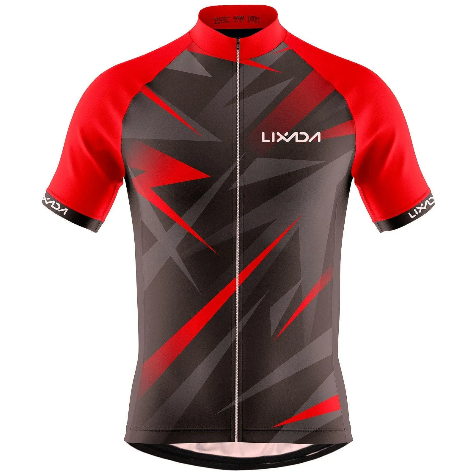 Lixada Men Cycling Jersey Breathable Short Sleeve Bike Shirt and Padded Shorts MTB Bicycle Clothing Suit