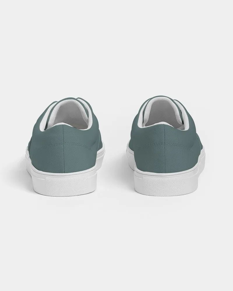 Medium Dark Blue Cool Green Women's Canvas Sneakers | Women's | Medium Dark Pale Pastel Blue Cool Green | C30M0Y15K60