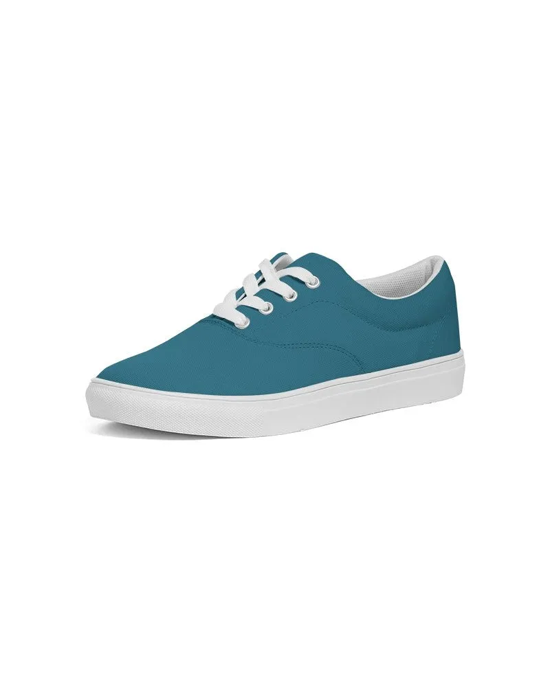 Medium Dark Cyan Women's Canvas Sneakers | Women's | Medium Dark Pastel Cyan | C60M0Y0K60