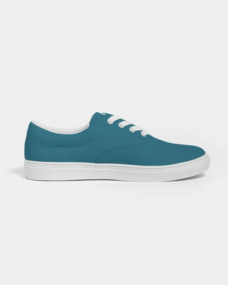 Medium Dark Cyan Women's Canvas Sneakers | Women's | Medium Dark Pastel Cyan | C60M0Y0K60