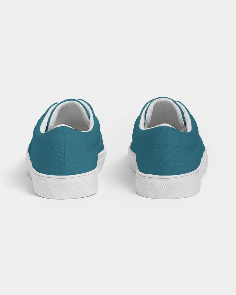Medium Dark Cyan Women's Canvas Sneakers | Women's | Medium Dark Pastel Cyan | C60M0Y0K60