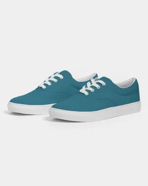 Medium Dark Cyan Women's Canvas Sneakers | Women's | Medium Dark Pastel Cyan | C60M0Y0K60