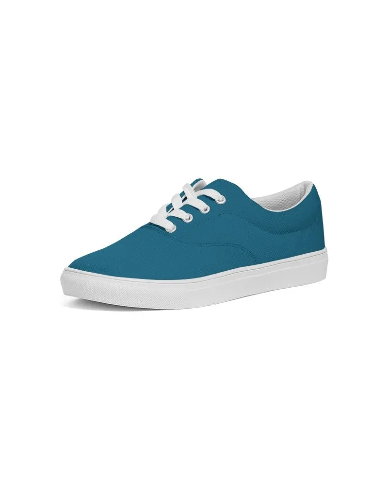 Medium Dark Cyan Women's Canvas Sneakers | Women's | Medium Dark Pure Cyan | C100M0Y0K60
