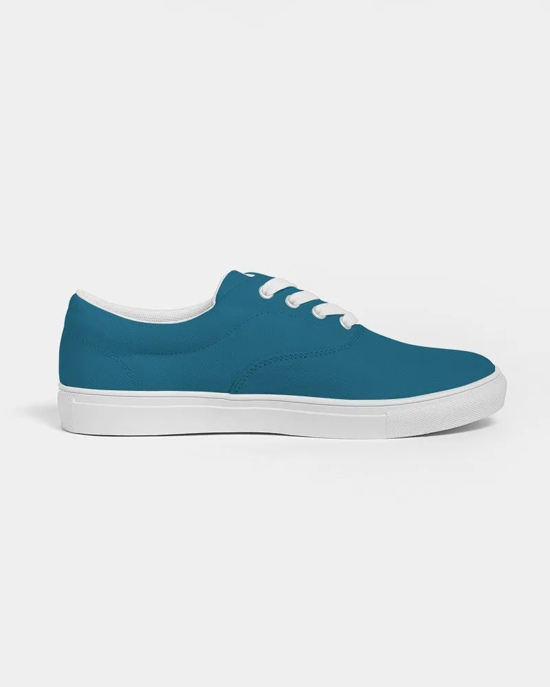 Medium Dark Cyan Women's Canvas Sneakers | Women's | Medium Dark Pure Cyan | C100M0Y0K60
