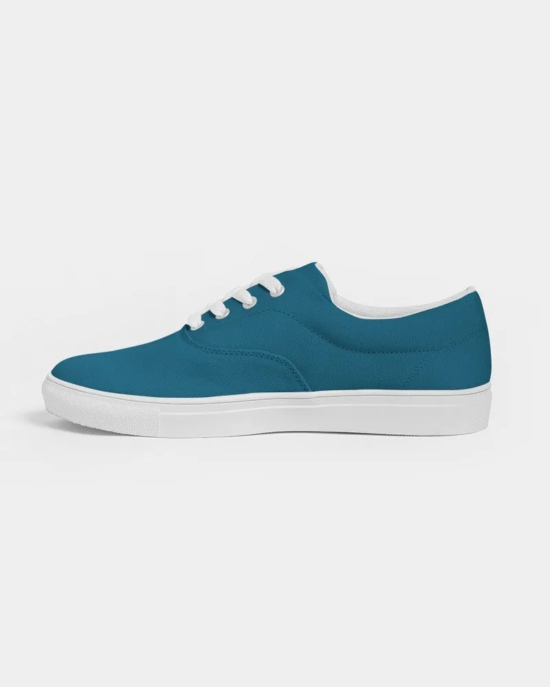 Medium Dark Cyan Women's Canvas Sneakers | Women's | Medium Dark Pure Cyan | C100M0Y0K60
