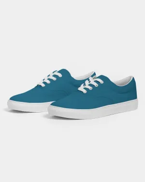 Medium Dark Cyan Women's Canvas Sneakers | Women's | Medium Dark Pure Cyan | C100M0Y0K60