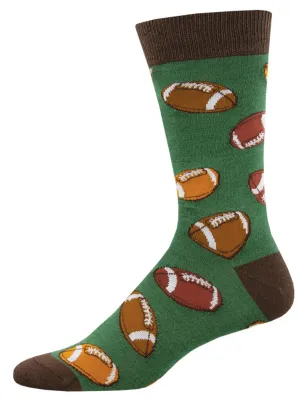Men’s SockSmith Hut Hut Hike Socks – Bamboo Soft, Touchdown Ready