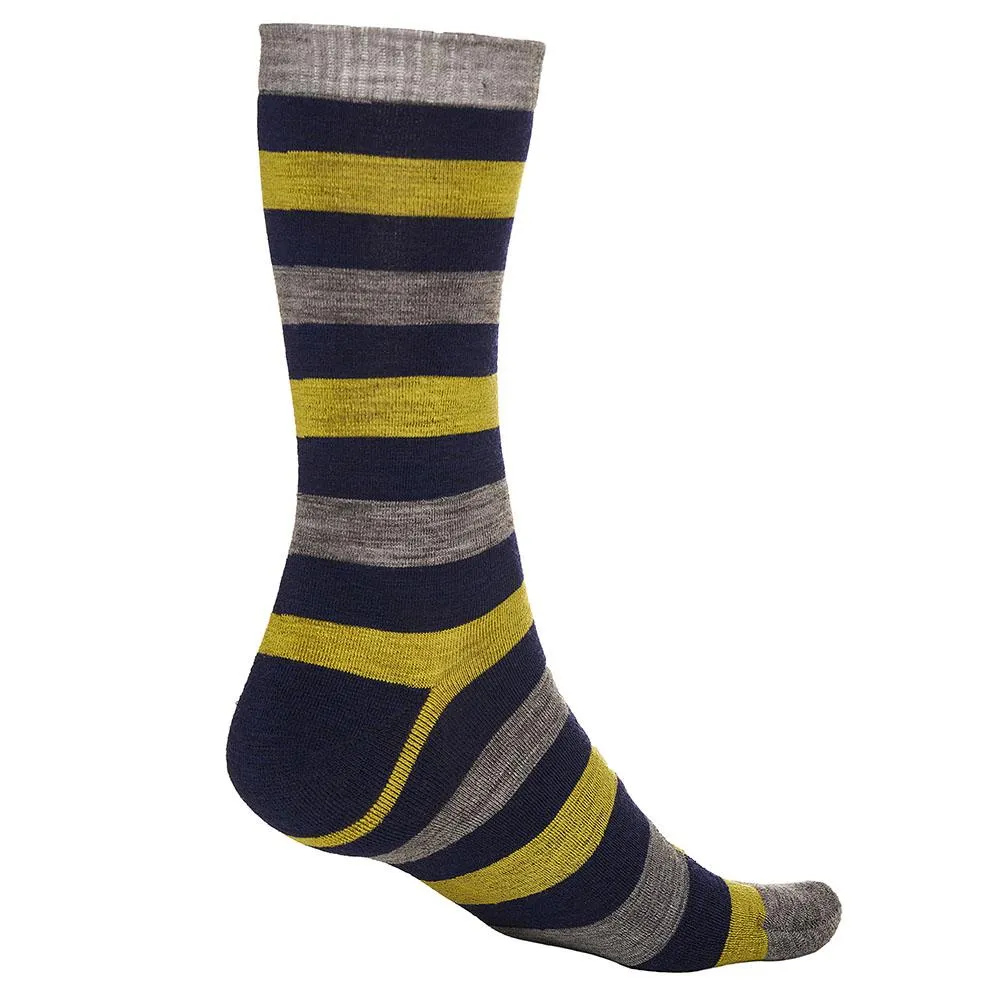 Merino Blend Everyday Socks (3 Pack - Navy/Lime)