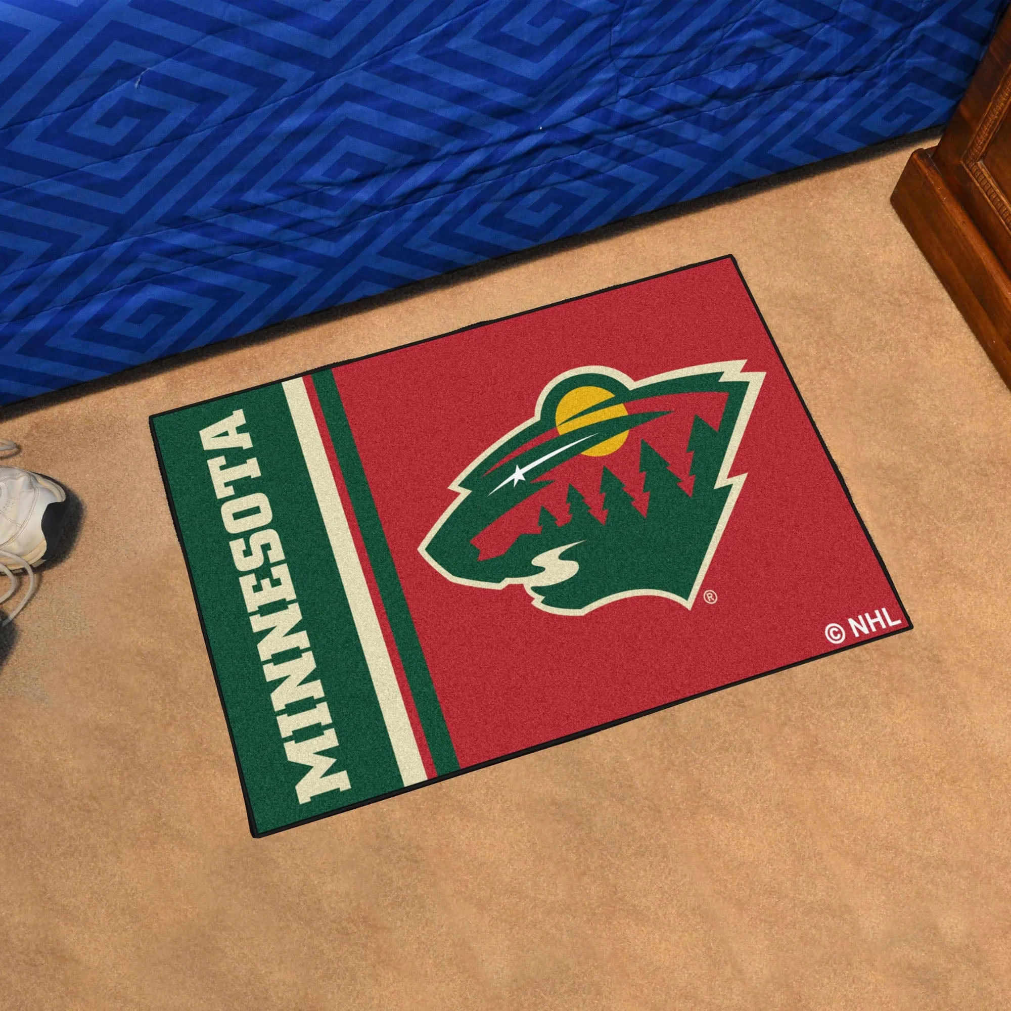 Minnesota Wild Starter Mat Accent Rug - 19in. x 30in., Uniform Design
