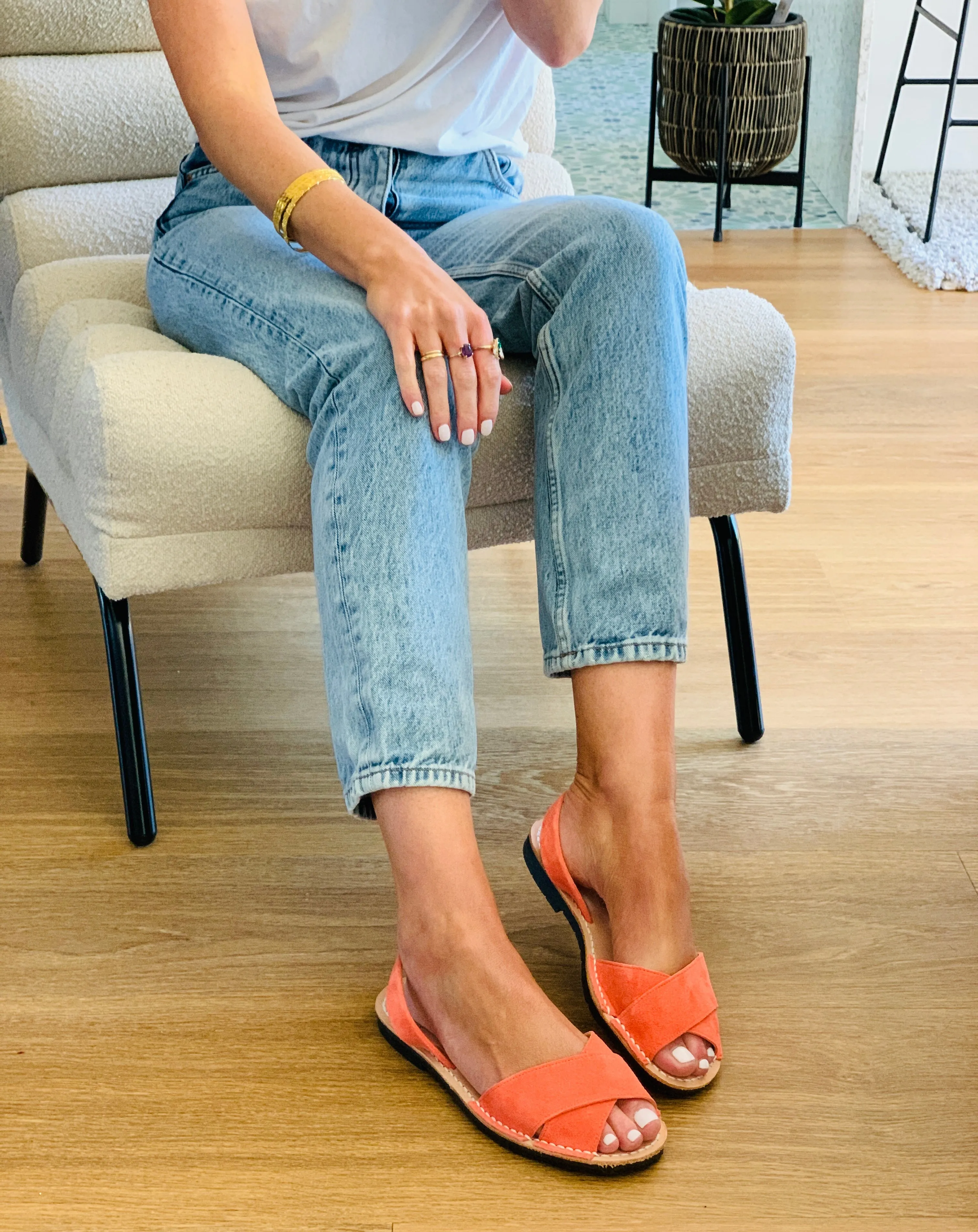 minor faults Angie Suede Peeptoe