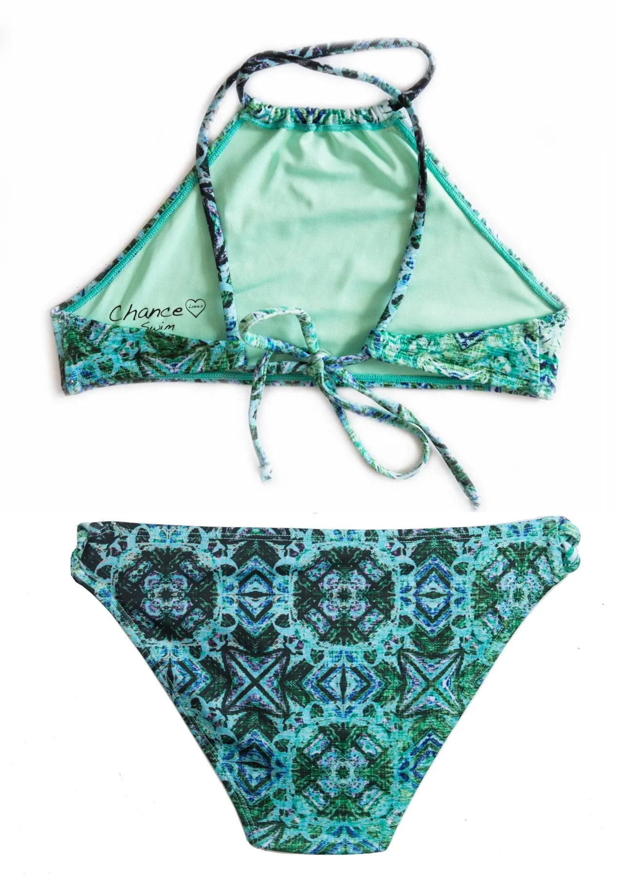 Moss Point 2 Piece Halter Top SET - Girls Size 12