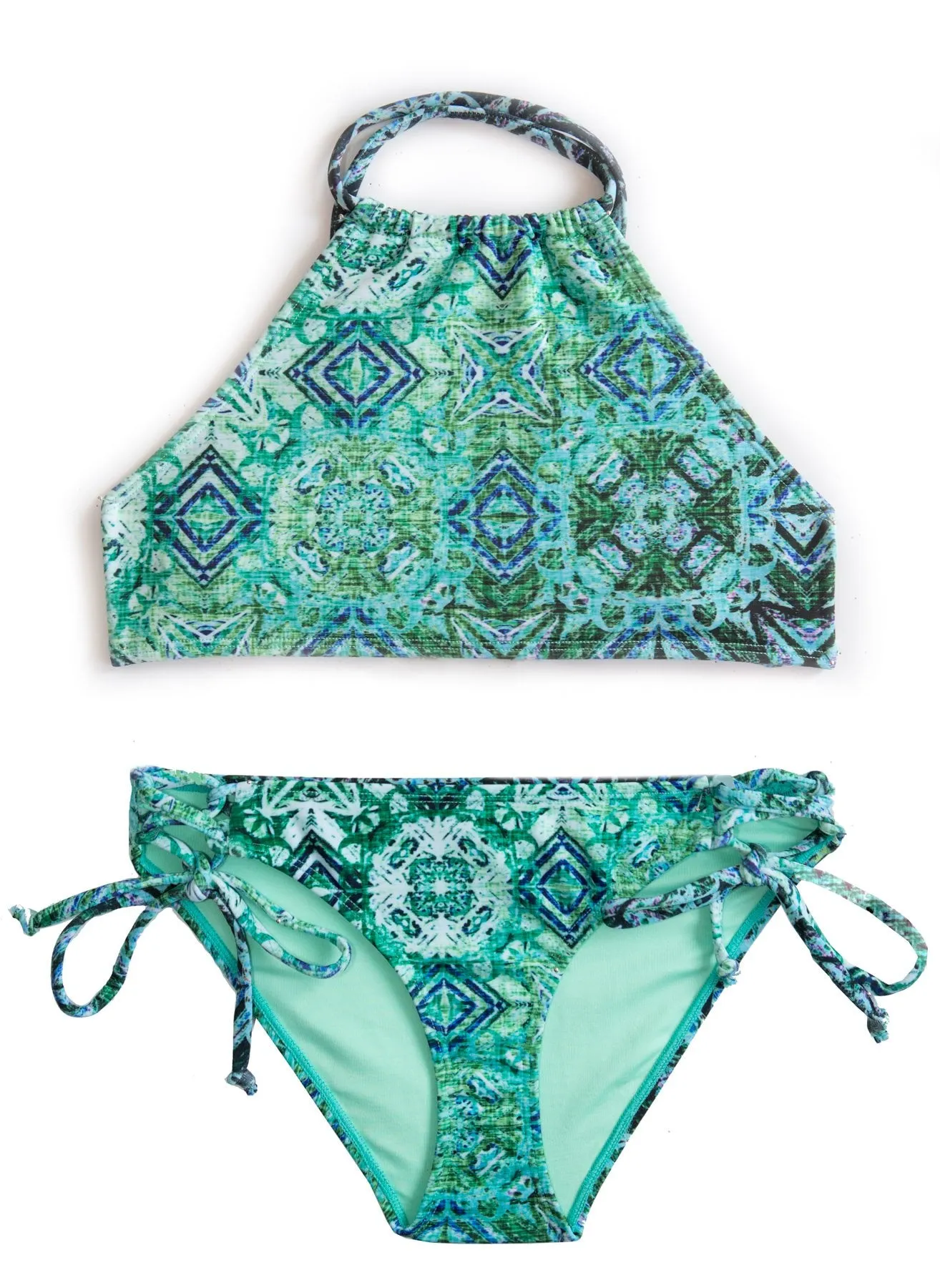 Moss Point 2 Piece Halter Top SET - Girls Size 12