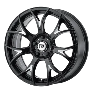 Motegi MR126 18X9.5 5X100 40mm Gloss Black With Milled Accents