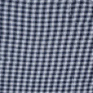 Navy and White Gingham 1/8" Cotton Blended Broadcloth