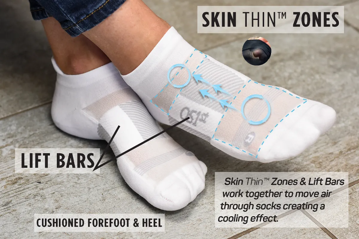 OS1ST TA4 Thin Air No Show Grey