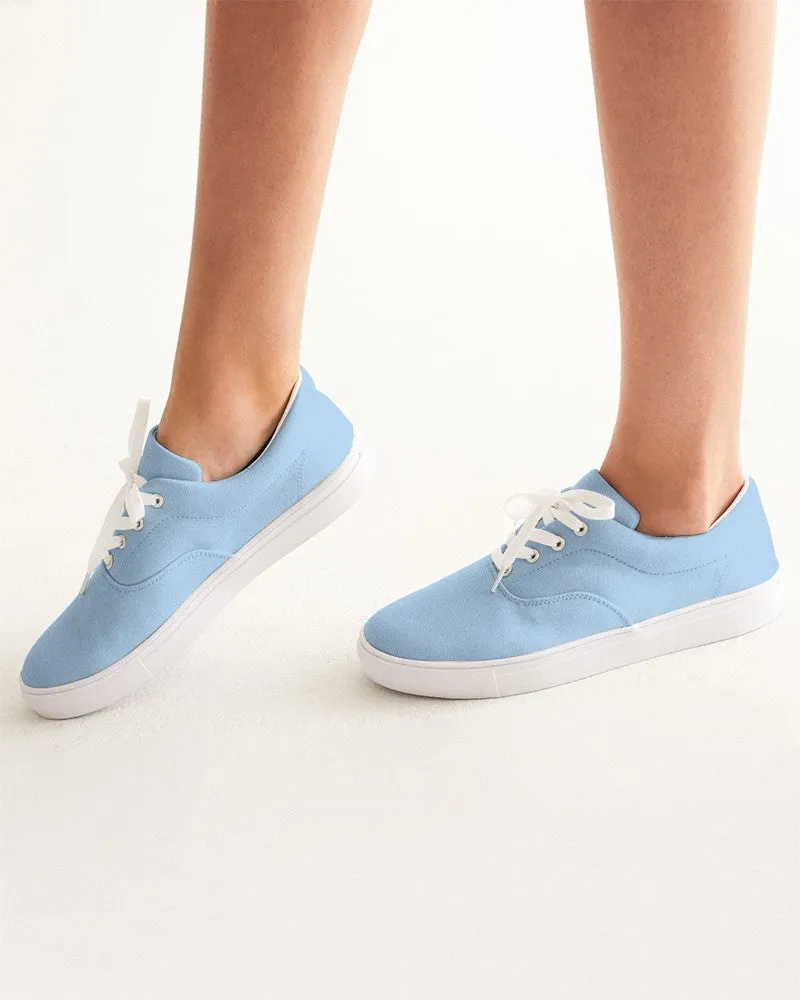 Pale Pastel Cyan Women's Canvas Sneakers | Women's | Bright Pale Pastel Cyan | C30M8Y0K0