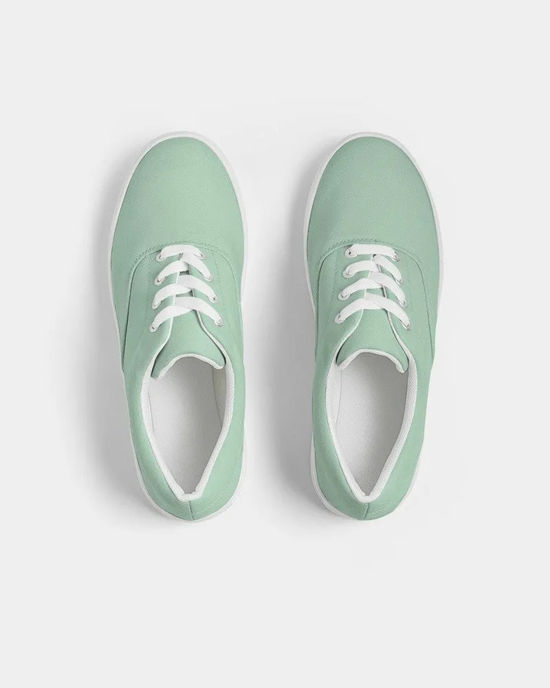 Pale Pastel Green Men's Canvas Sneakers | Men's | Bright Pale Pastel Green | C30M0Y30K0