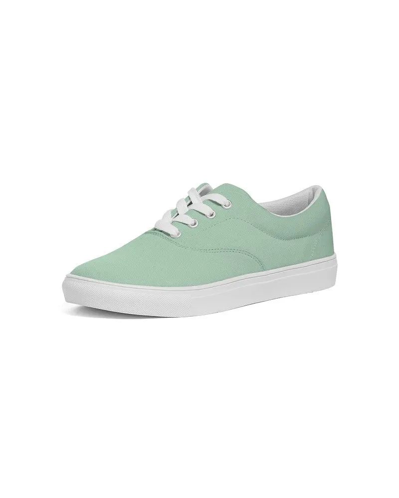 Pale Pastel Green Men's Canvas Sneakers | Men's | Bright Pale Pastel Green | C30M0Y30K0