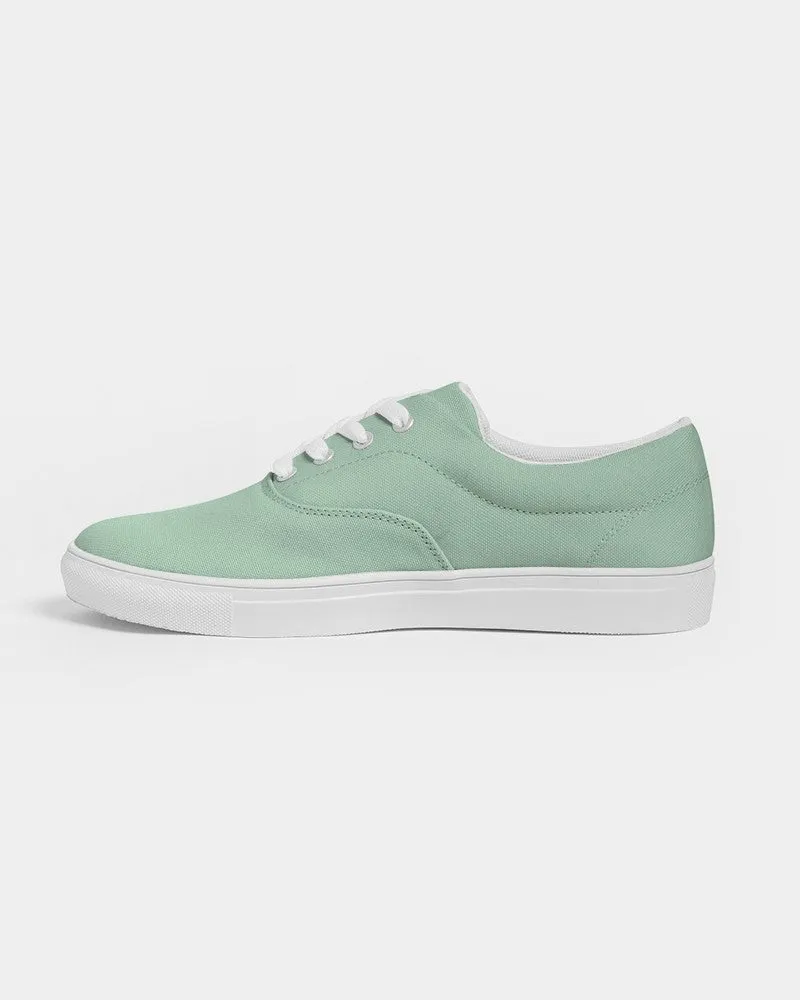 Pale Pastel Green Men's Canvas Sneakers | Men's | Bright Pale Pastel Green | C30M0Y30K0