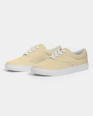 Pale Pastel Orange Yellow Men's Canvas Sneakers | Men's | Bright Pale Pastel Orange Yellow | C0M8Y30K0