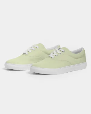 Pale Pastel Yellow Warm Green Men's Canvas Sneakers | Men's | Bright Pale Pastel Yellow Warm Green | C8M0Y30K0