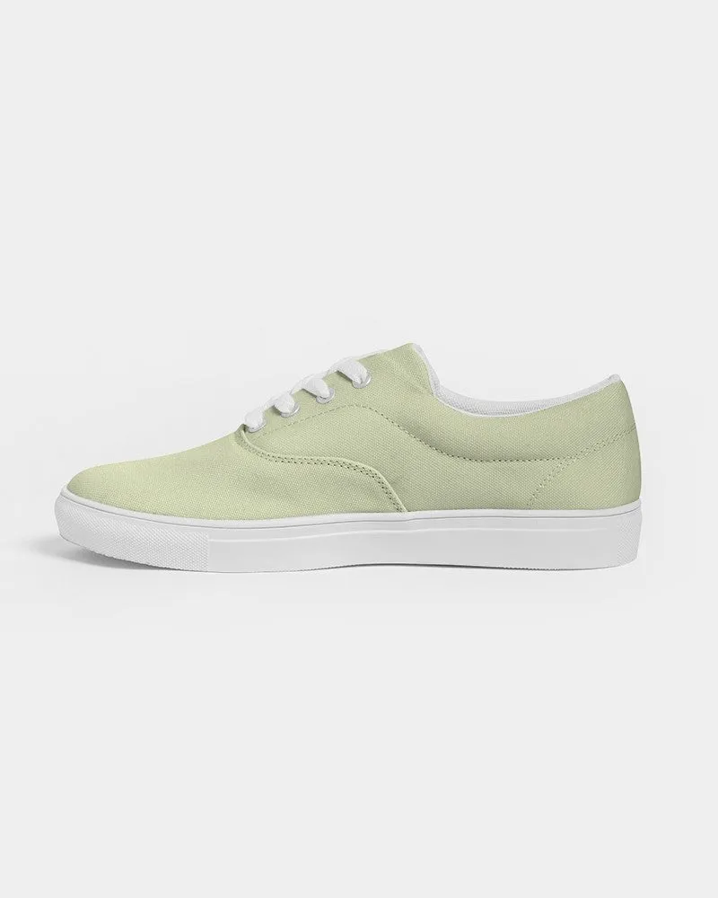 Pale Pastel Yellow Warm Green Men's Canvas Sneakers | Men's | Bright Pale Pastel Yellow Warm Green | C8M0Y30K0