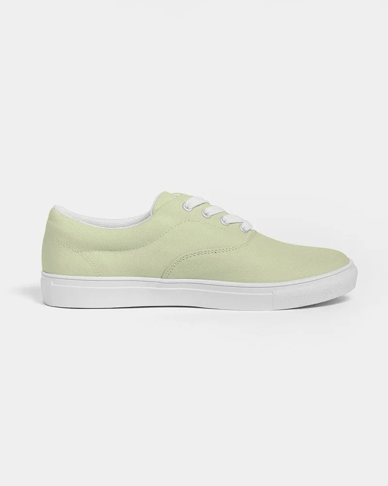 Pale Pastel Yellow Warm Green Men's Canvas Sneakers | Men's | Bright Pale Pastel Yellow Warm Green | C8M0Y30K0