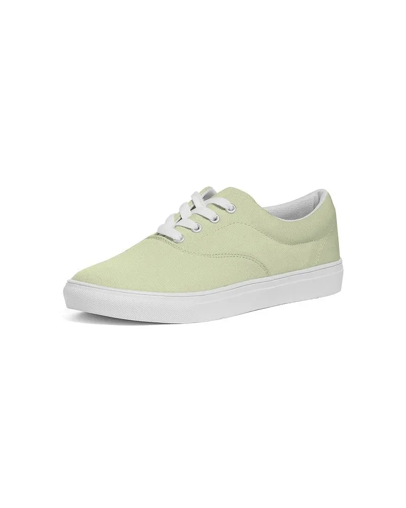 Pale Pastel Yellow Warm Green Men's Canvas Sneakers | Men's | Bright Pale Pastel Yellow Warm Green | C8M0Y30K0