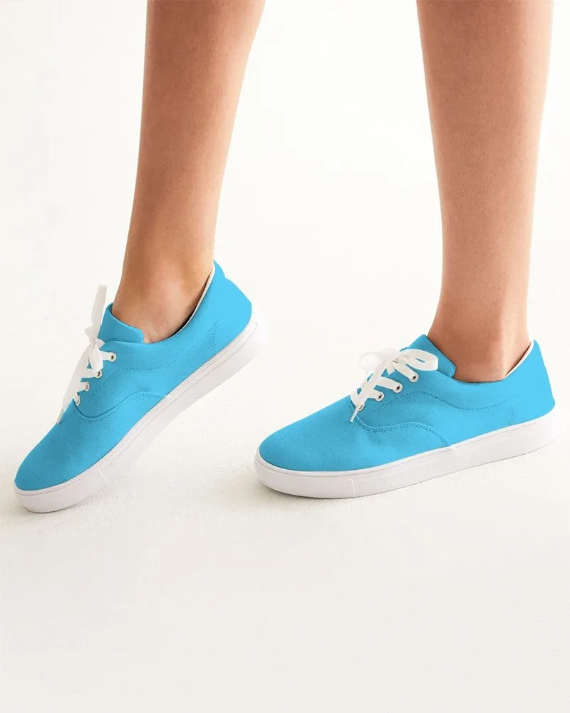 Pastel Cyan Women's Canvas Sneakers | Women's | Bright Pastel Cyan | C60M0Y0K0