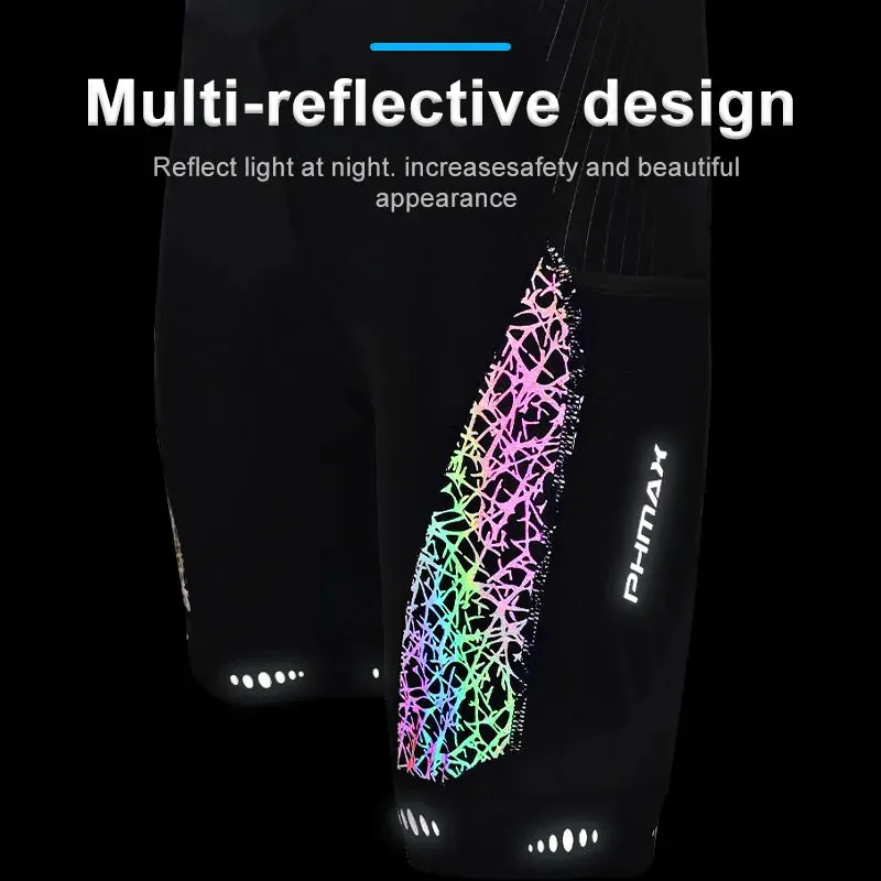 PHMAX Cycling Shorts Summer Men's Bike Shorts MTB Shockproof 5D Gel Pad Cycling Bib Tights Breathable Road Racing Bicycle Short