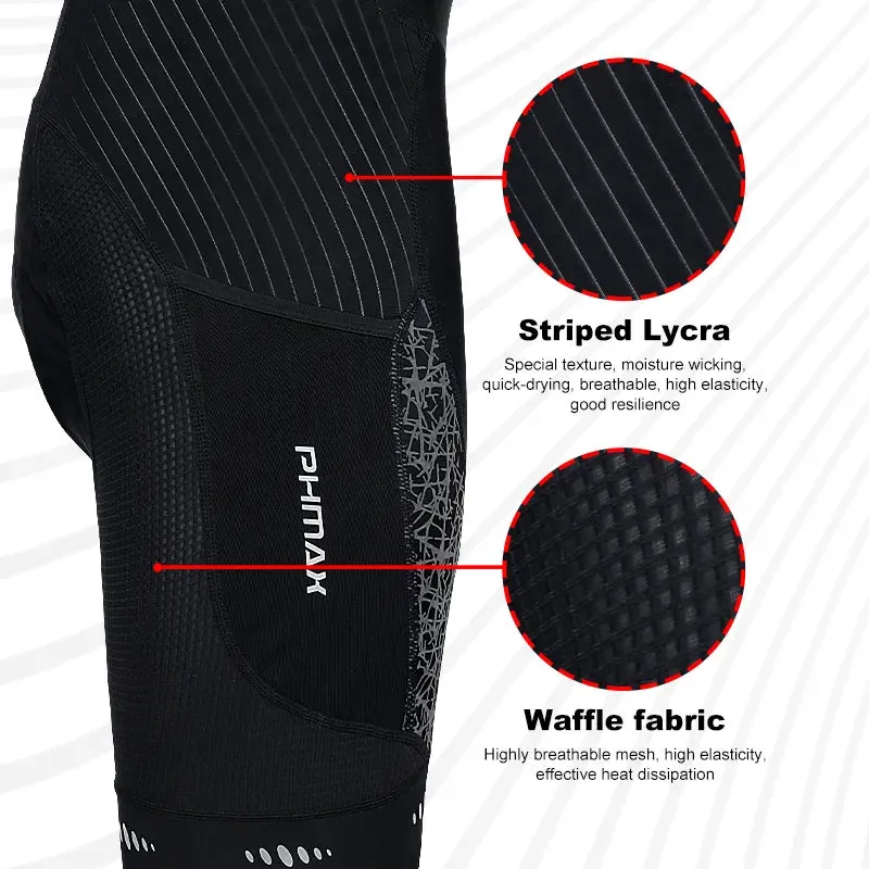 PHMAX Cycling Shorts Summer Men's Bike Shorts MTB Shockproof 5D Gel Pad Cycling Bib Tights Breathable Road Racing Bicycle Short
