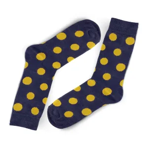 Polka Dot Socks Yellow Socks Black Socks Fashion Socks Stylish Sock Men Socks Cozy Socks Mid Calf Socks Cotton Socks Unisex Socks Colorful