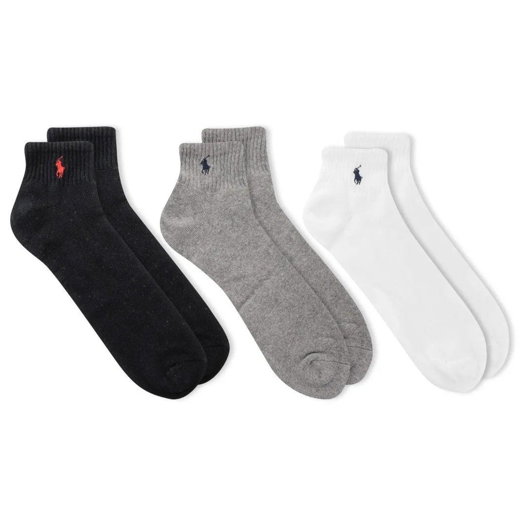 Polo Ralph Lauren Cushioned Quarter 3Pk