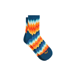 Quarter Sock | Groovy Chevron