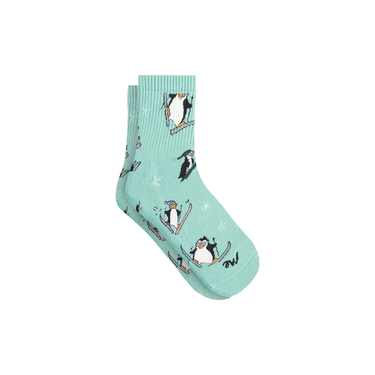Quarter Sock | Penguins on Skis