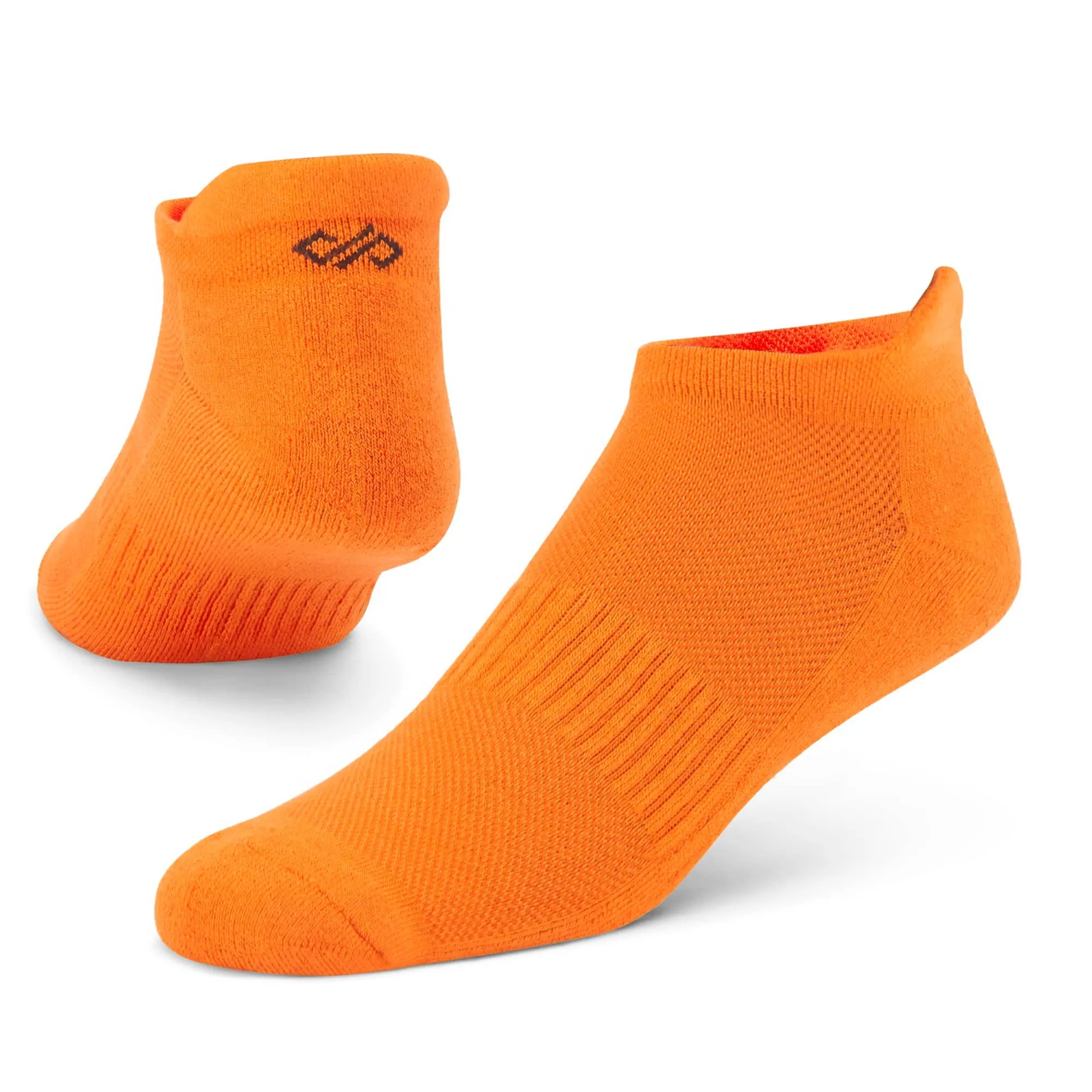 Solid Orange Bamboo Unisex Ankle Length Socks