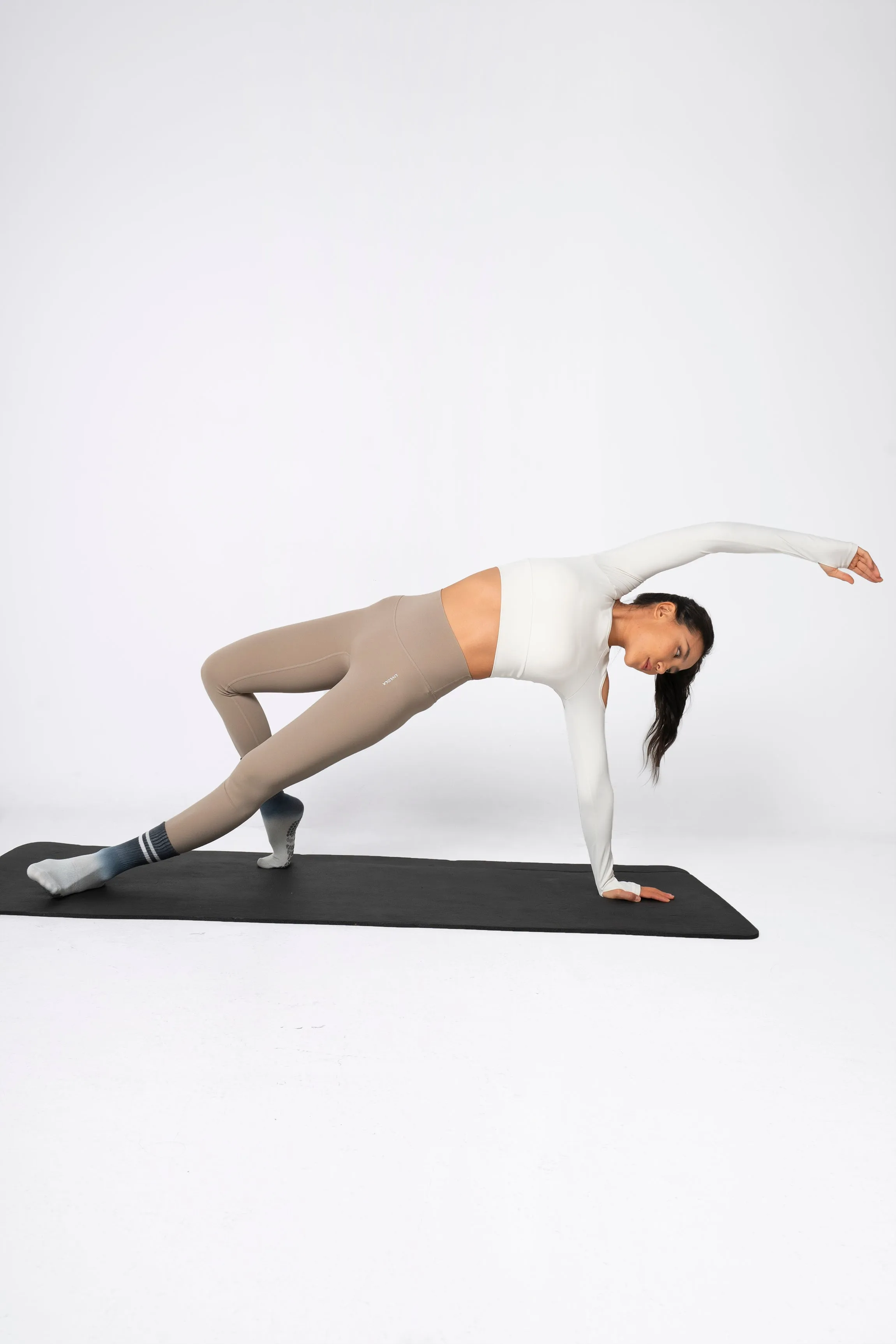 Stay Balanced Lined Non Slip Grip Socks