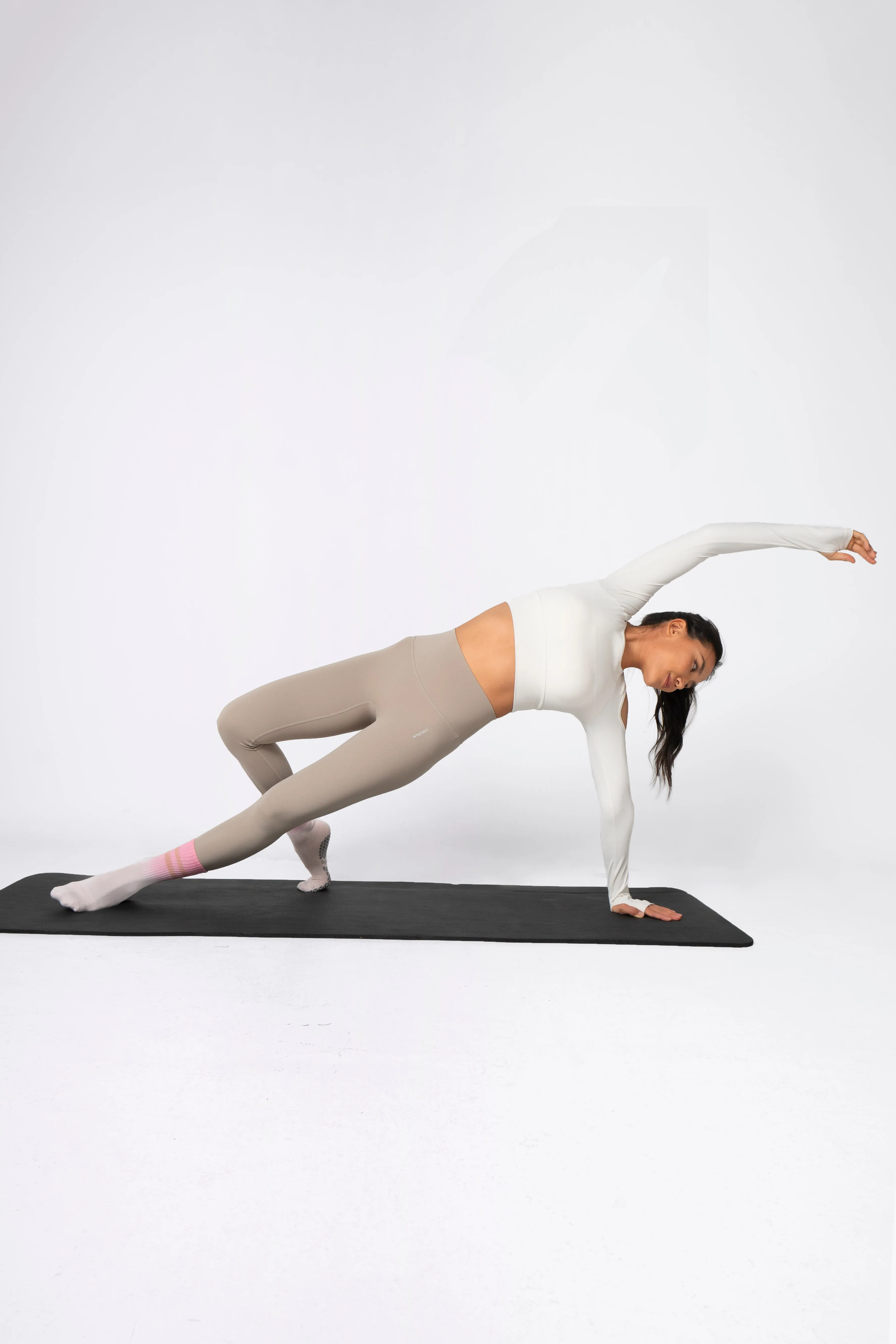 Stay Balanced Lined Non Slip Grip Socks